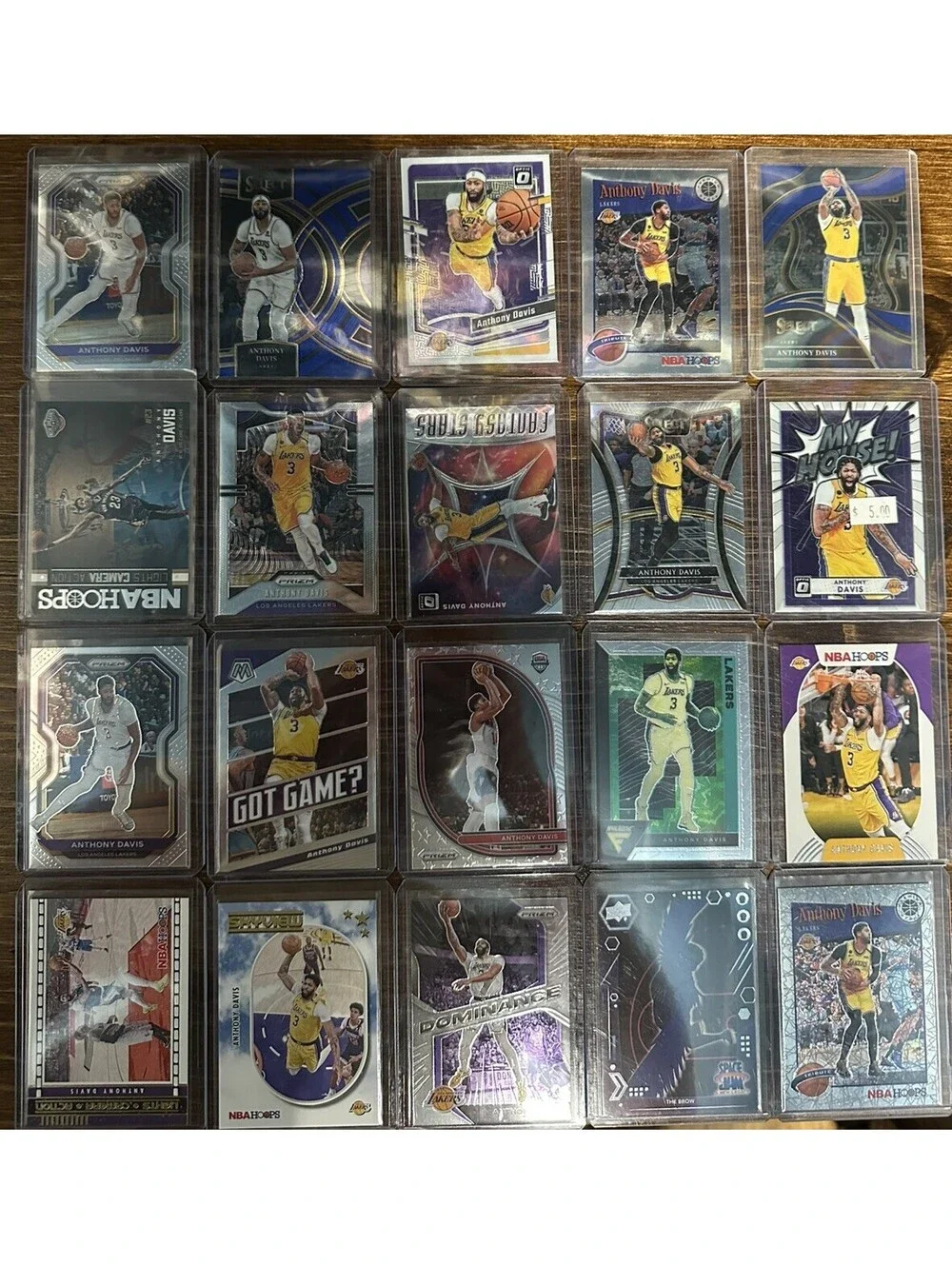 Anthony Davis Mavericks Lakers Pelicans 20 card lot! Panini inserts Prizm